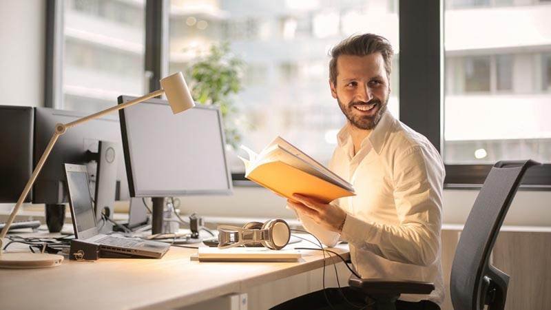 man on laptop